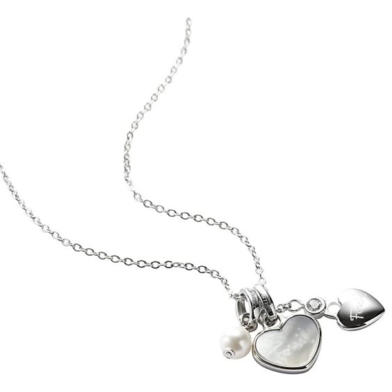 Collar Fossil Mujer in Acero Perla JF85677040 - JF85677040